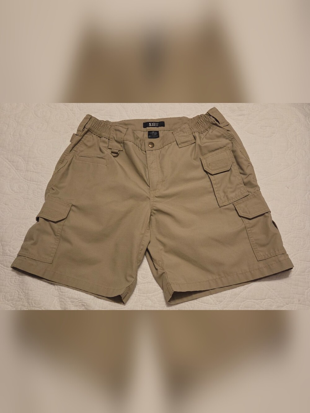 5.11 Tactical Women's Tan Cargo Shorts. Size 14